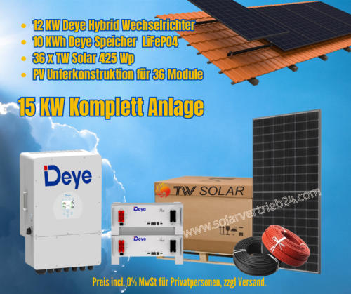 15 kv komplett pv anlage