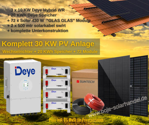 30 KV komplett PV Anlagen